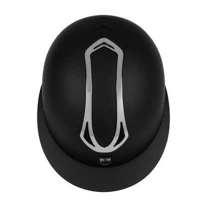 Casco de mujer con visera ancha homologación EN 1384-2023 Equestro - Black/Gunmetal