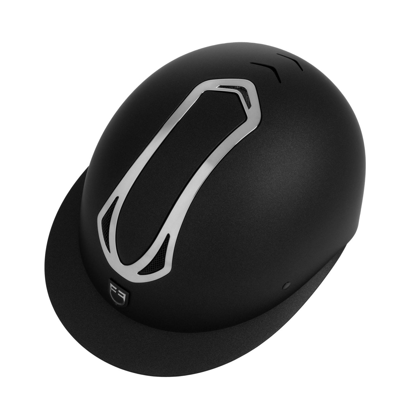 Casco de mujer con visera ancha homologación EN 1384-2023 Equestro - Black/Gunmetal
