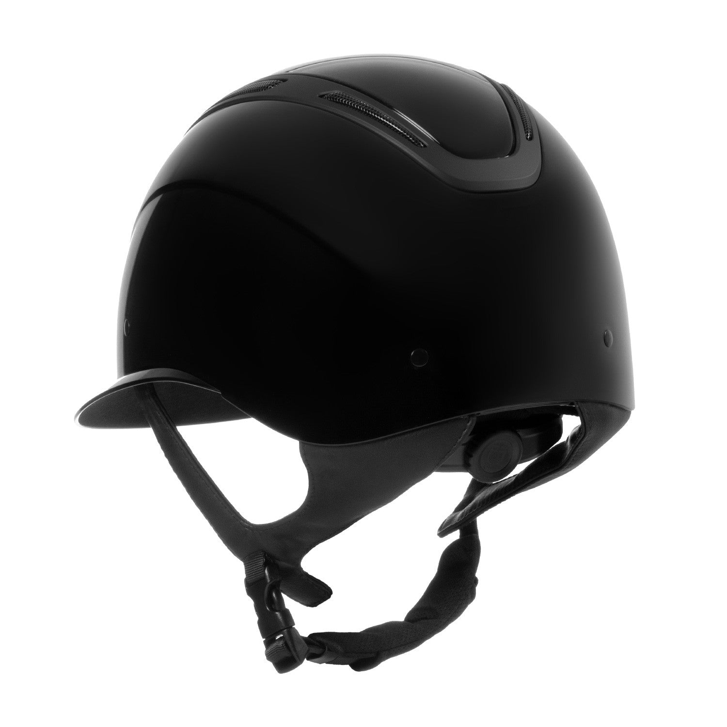 Casco Apocalypse para mujer con carcasa brillante Equestro - Black/Black