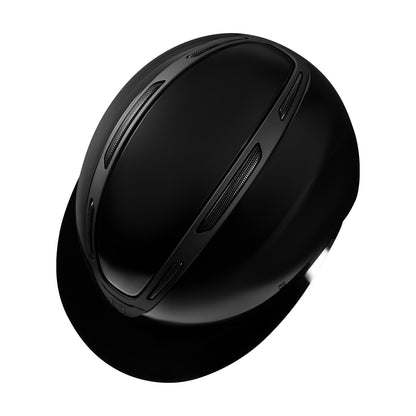 Casco Apocalypse para mujer con carcasa brillante Equestro - Black/Black