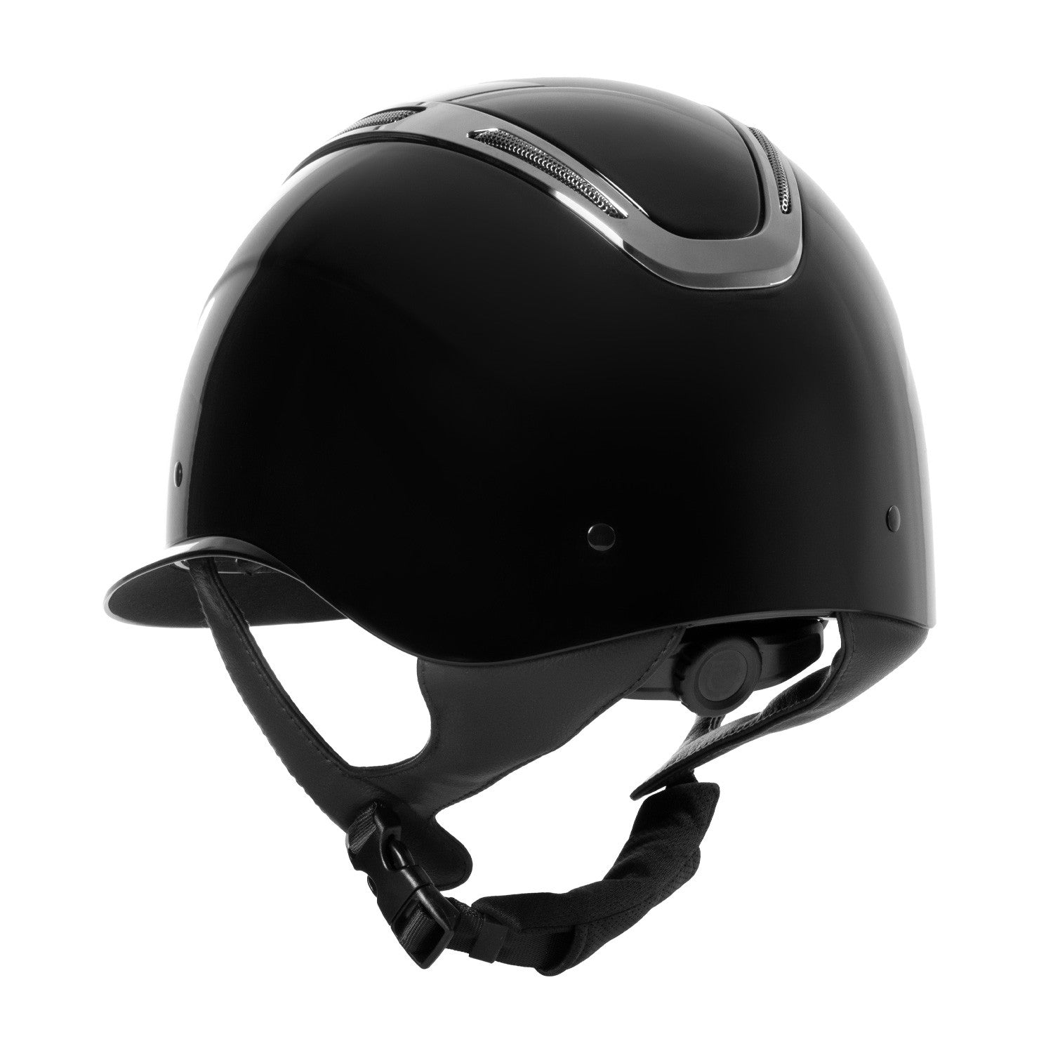 Casco Apocalypse para mujer con carcasa brillante Equestro - Black/Gunmetal