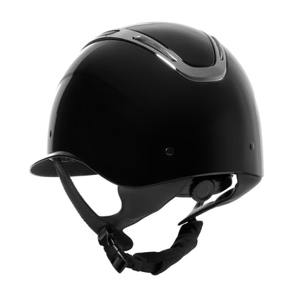 Casco Apocalypse para mujer con carcasa brillante Equestro - Black/Gunmetal