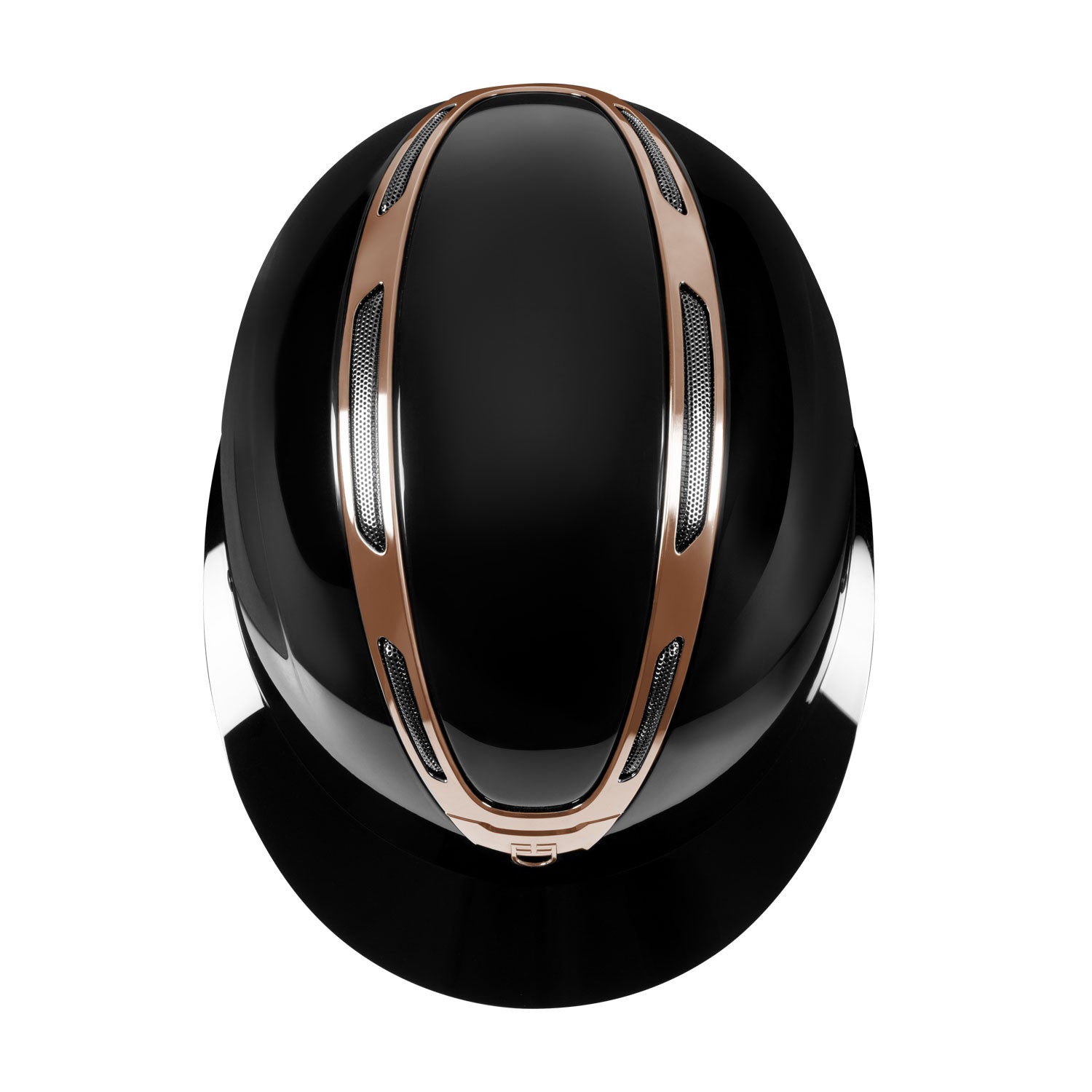 Casco Apocalypse para mujer con carcasa brillante Equestro - Black/Rose Gold