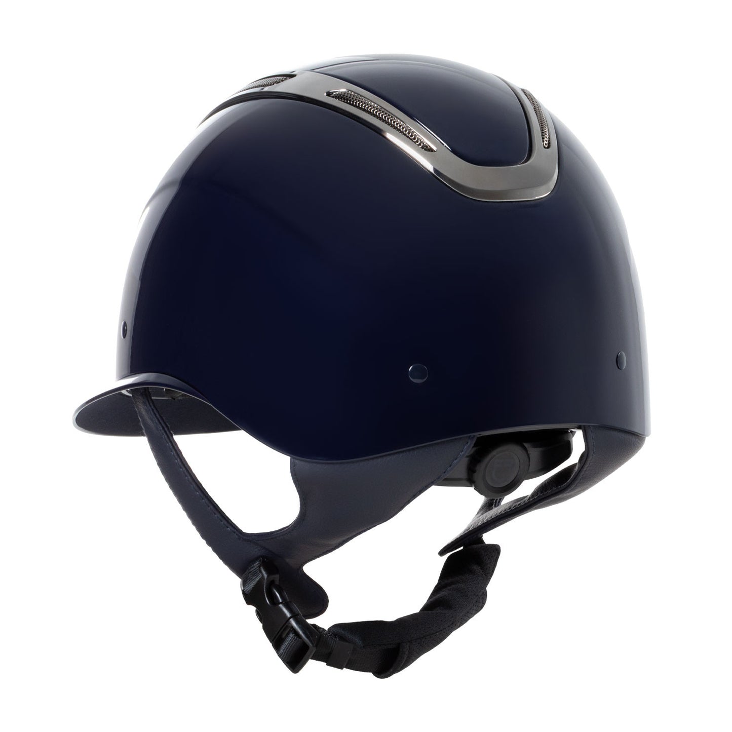 Casco Apocalypse para mujer con carcasa brillante Equestro - Navy/Gunmetal