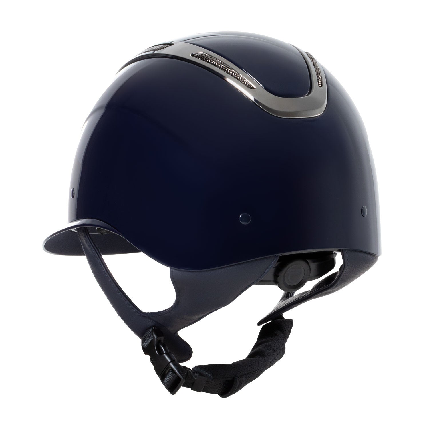 Casco Apocalypse para mujer con carcasa brillante Equestro - Navy/Gunmetal