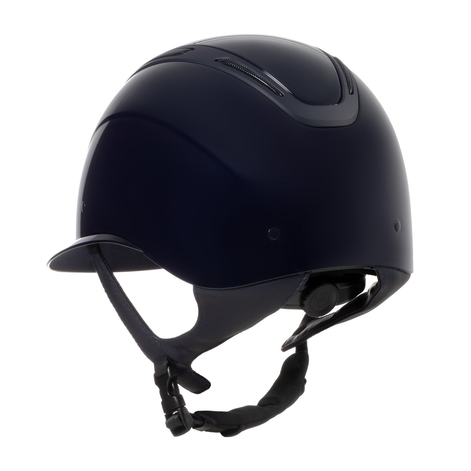 Casco Apocalypse para mujer con carcasa brillante Equestro - Navy/Navy
