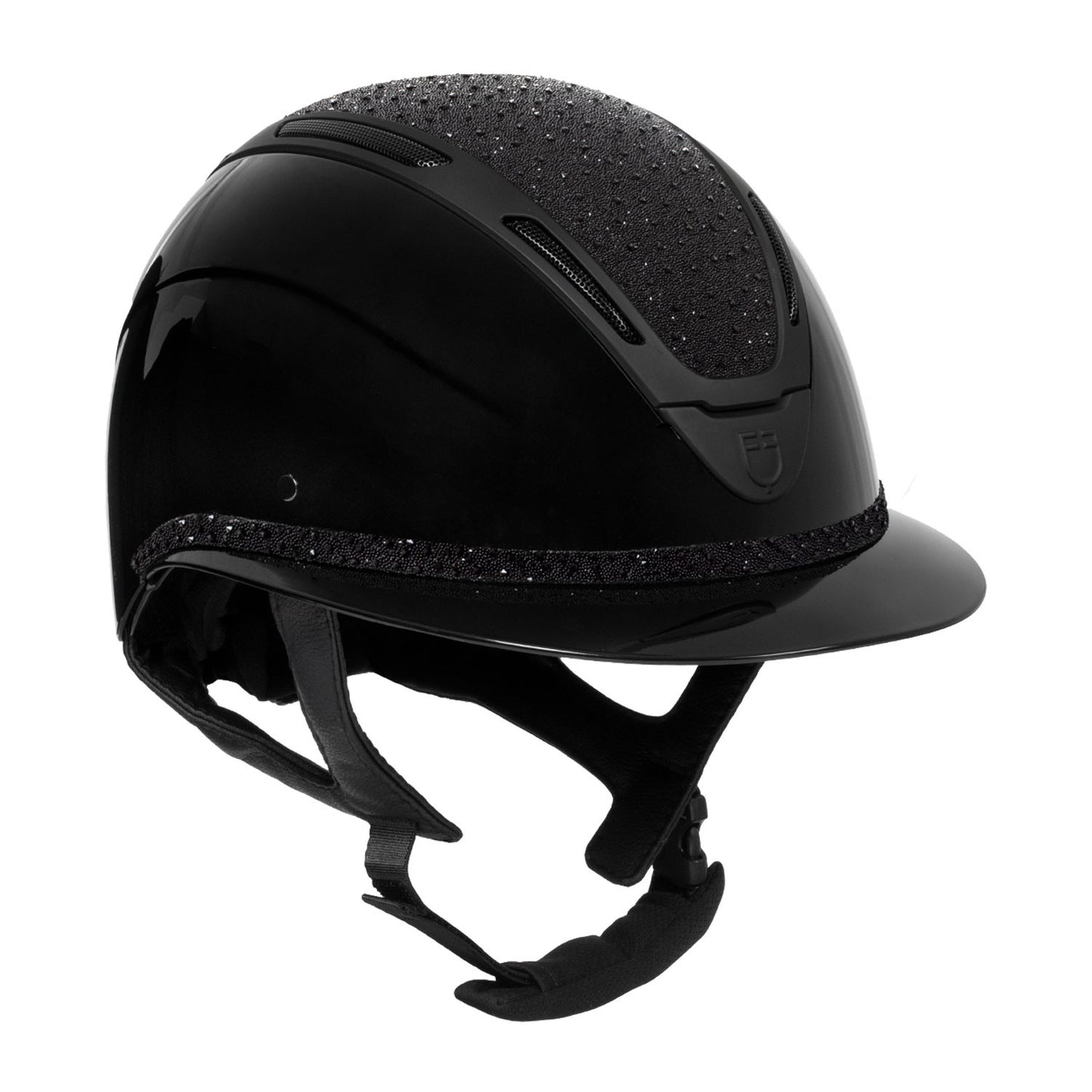 Casco Apocalypse para mujeres con diamantes y carcasa brillante Equestro