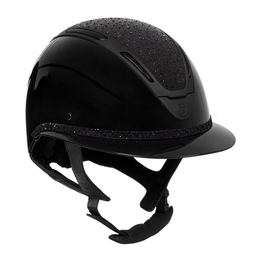 Casco Apocalypse para mujeres con diamantes y carcasa brillante Equestro