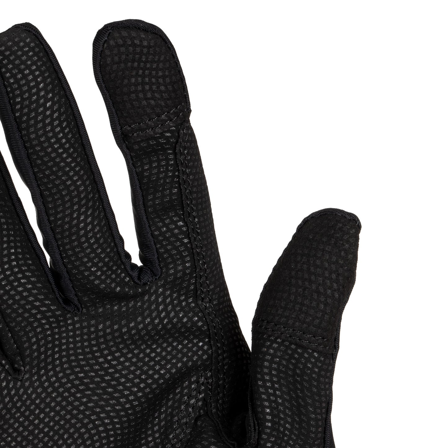Guantes de mujer en tejido especial de elastano con logo Equestro - Negro