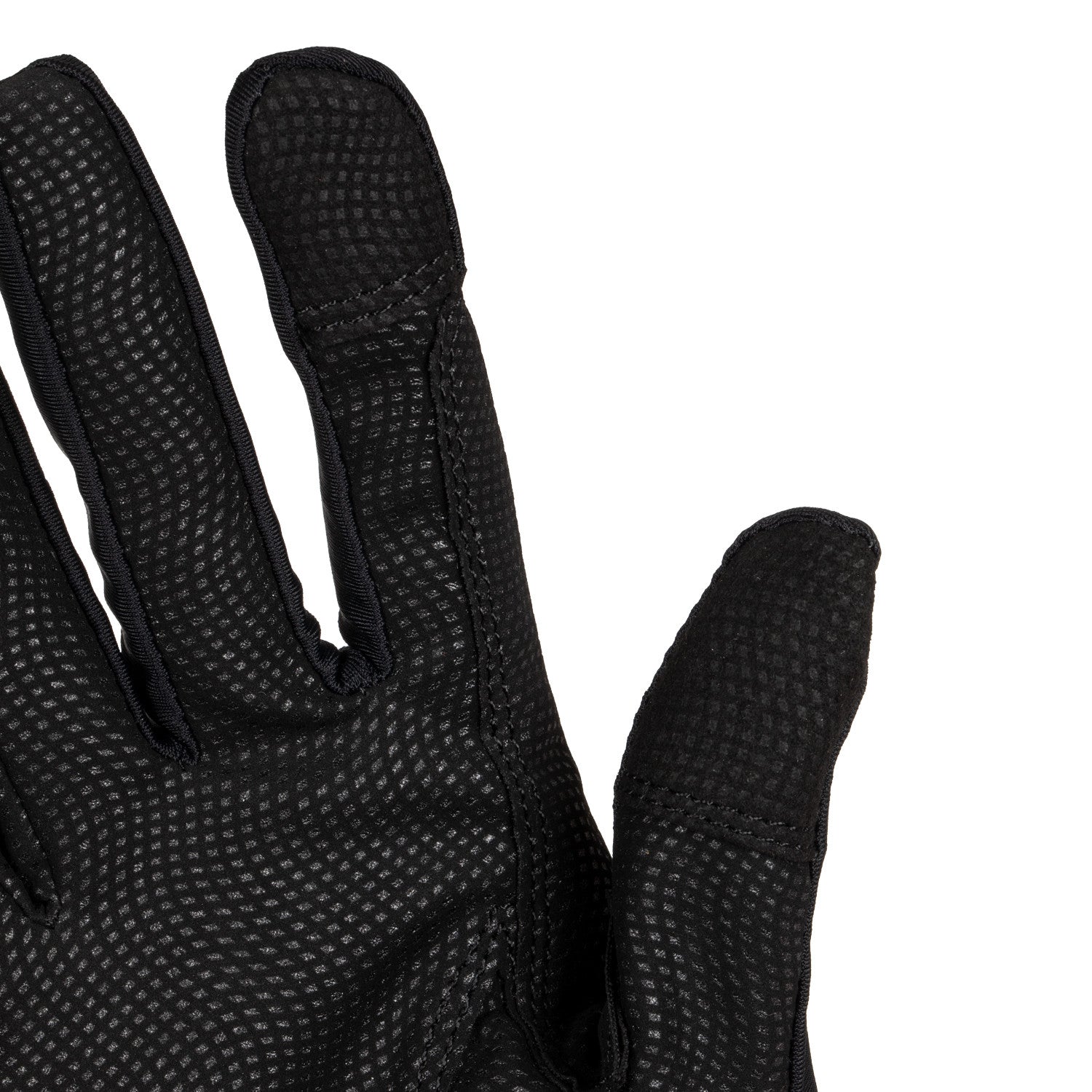 Guantes de mujer en tejido especial de elastano con logo Equestro - Black/Black