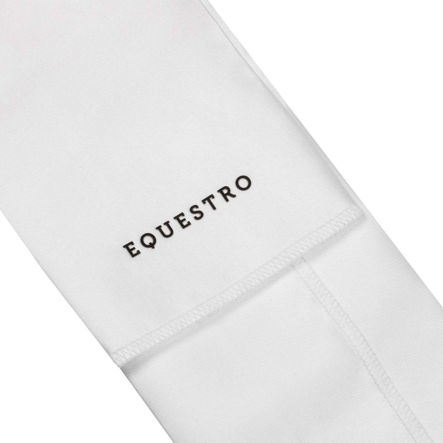 Plastrón de doma logo strass Equestro - White/ Cameo Rose