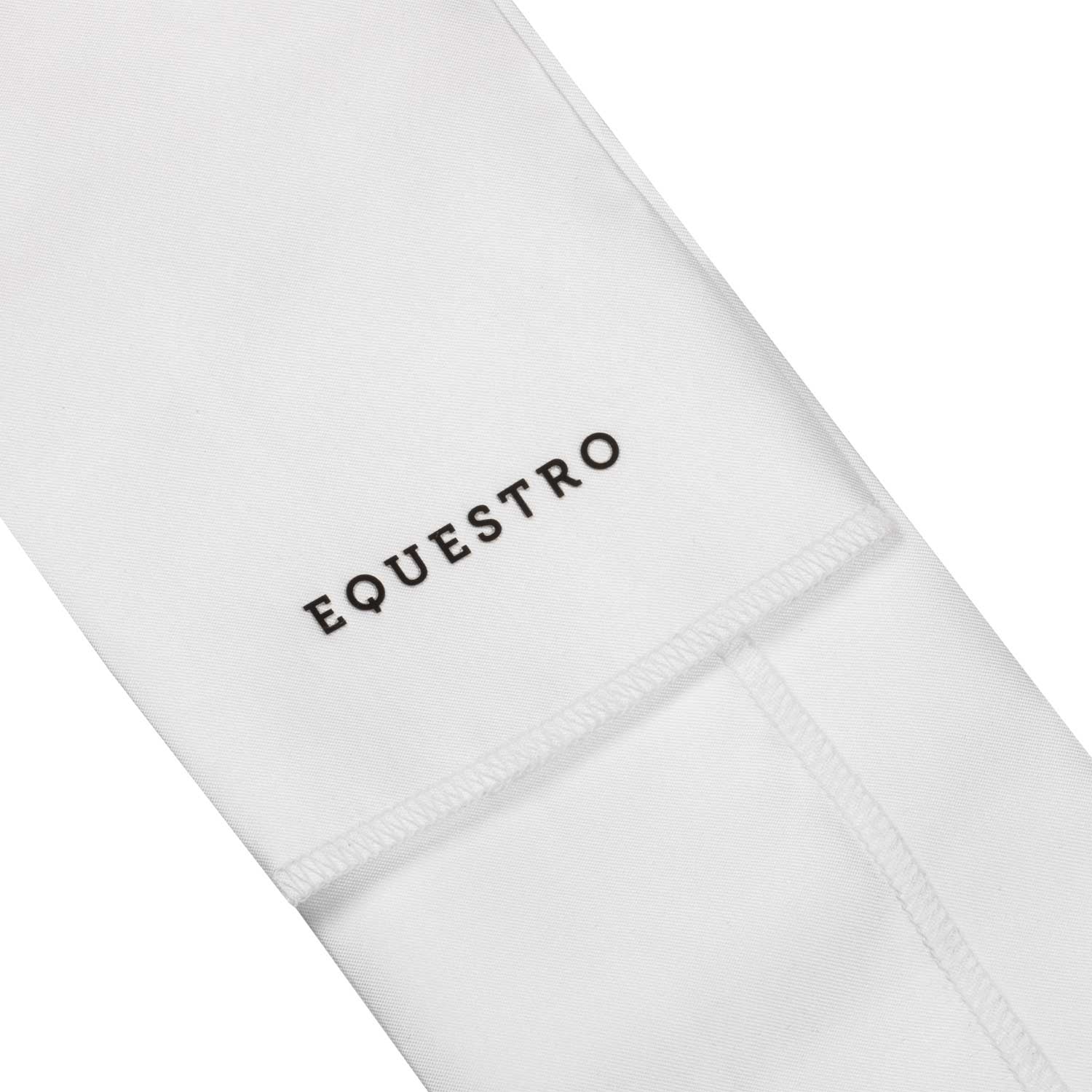 Plastrón de doma logo strass Equestro - White/ Cameo Rose