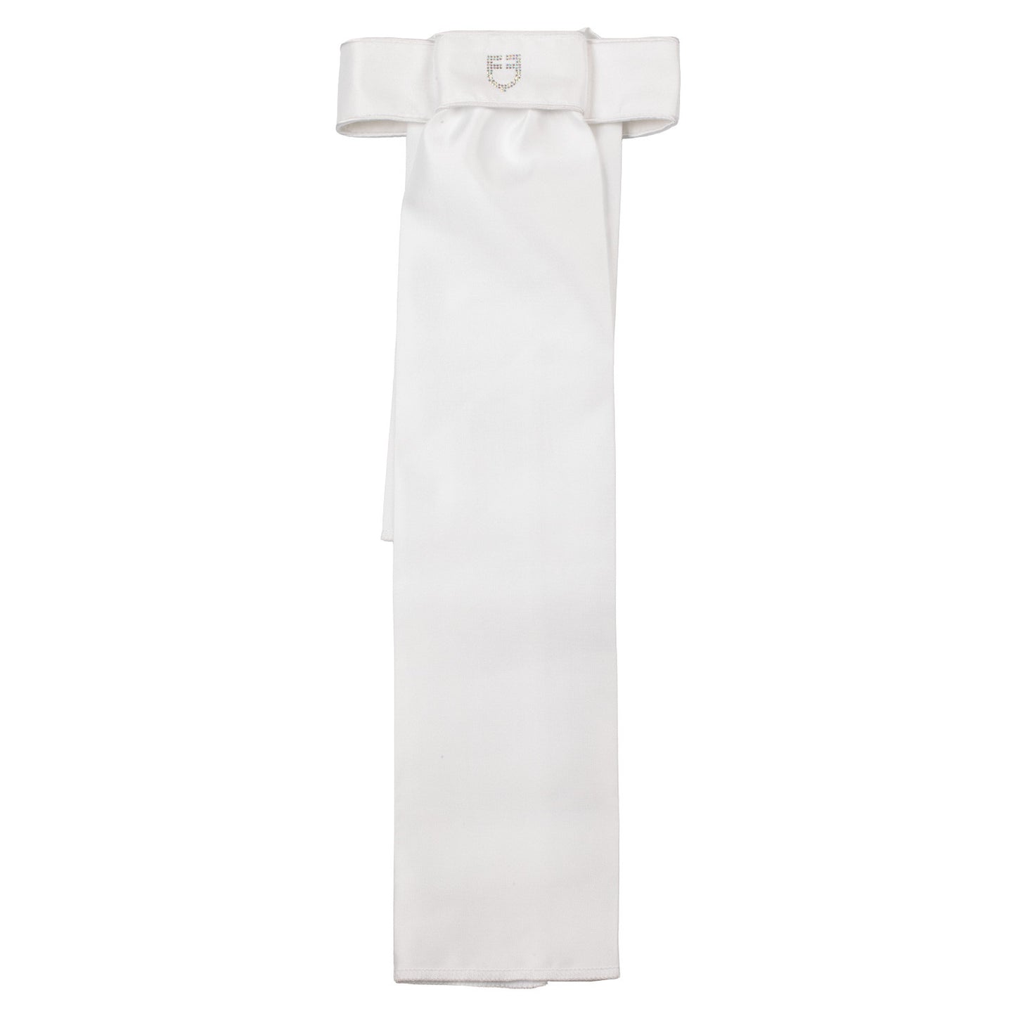 Plastrón de doma logo strass Equestro - White/White