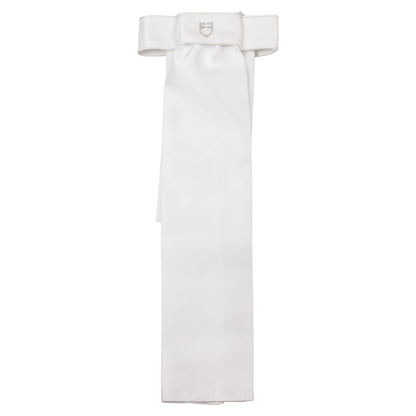 Plastrón de doma logo strass Equestro - White/White