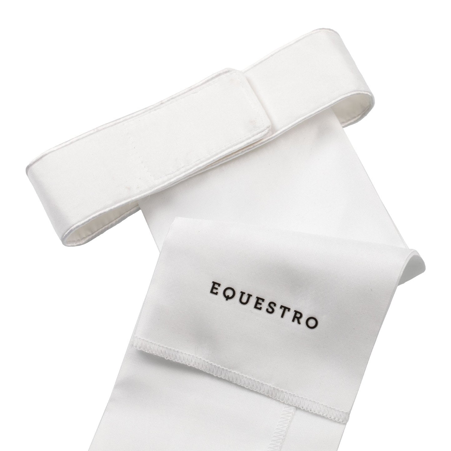 Plastrón de doma logo strass Equestro - White/White