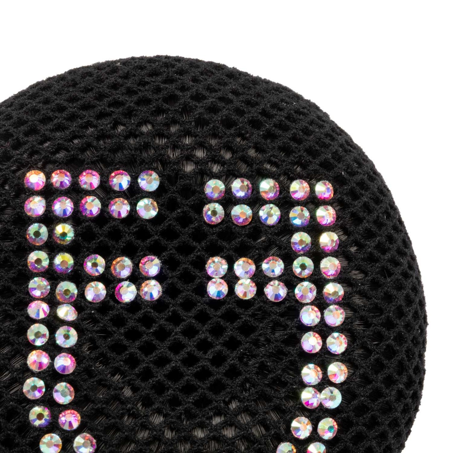 Redecilla para el cabello con strass Equestro - Negro