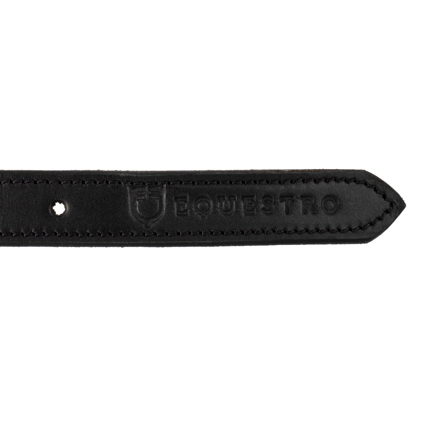 Cinturón de mujer con clincher y hebilla filete Equestro - Black/Black