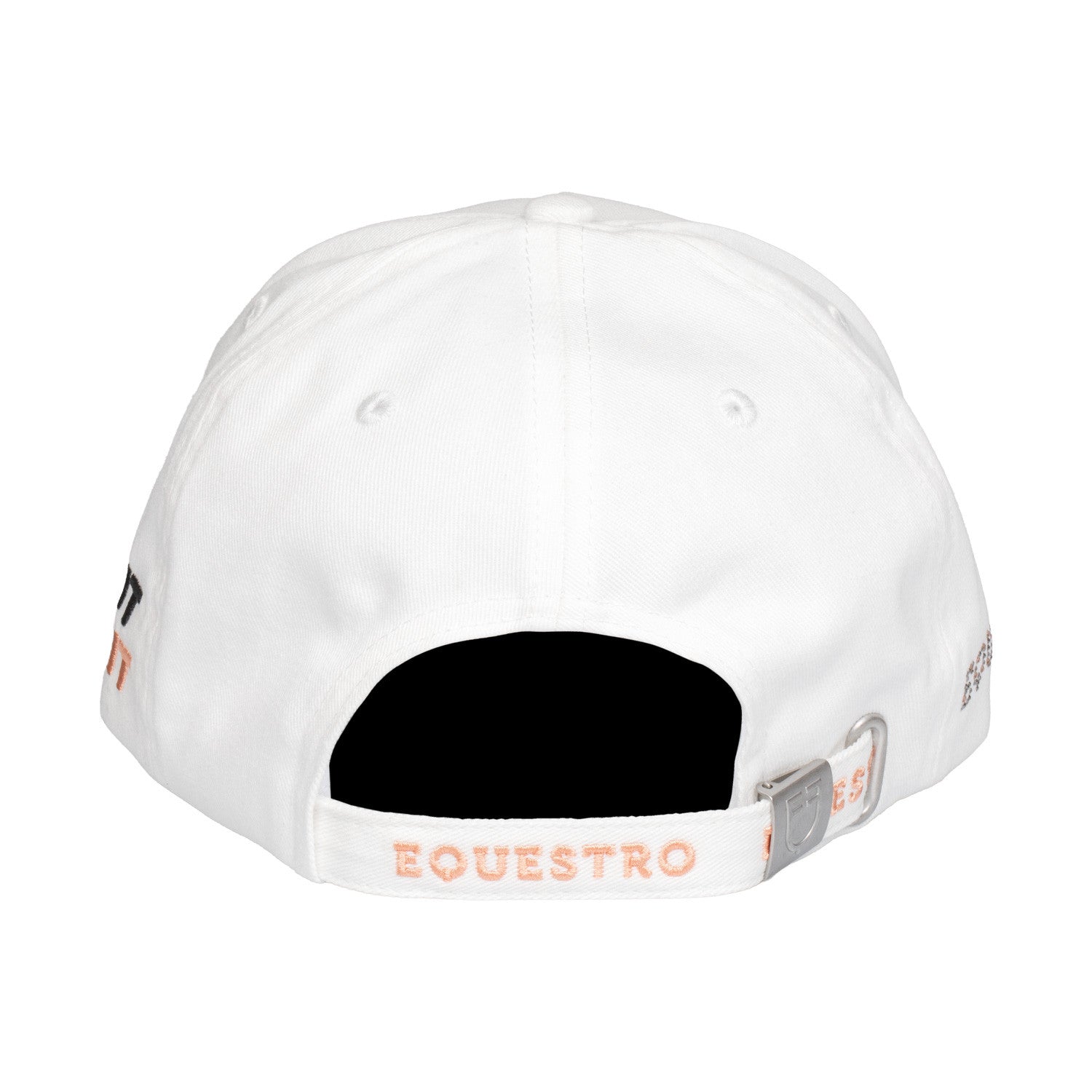 Gorra de béisbol para mujer con logo de pedrería Equestro - Blanco