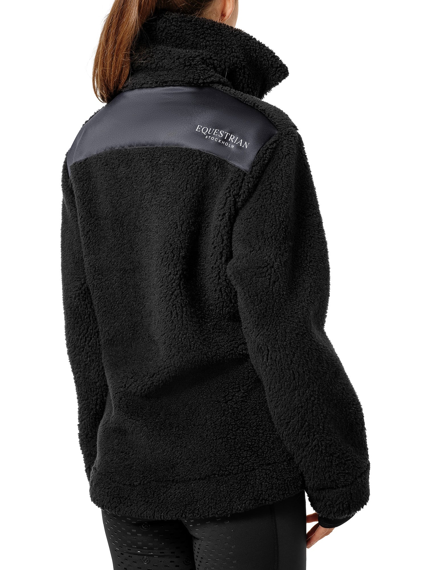 Teddy Fleece Jacket Equestrian Stockholm Teddy Fleece Jacket Dark Ocean detalle 3