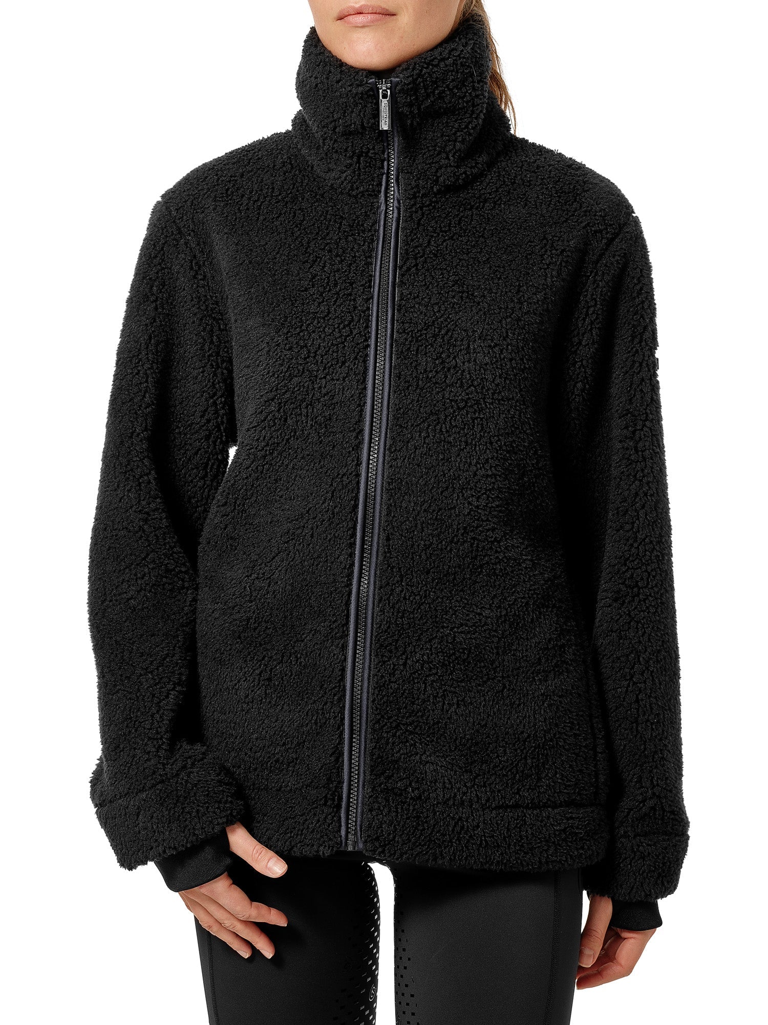 Teddy Fleece Jacket Equestrian Stockholm Teddy Fleece Jacket Dark Ocean detalle 4