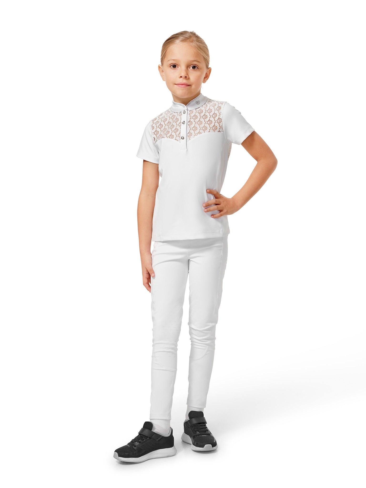 Camiseta técnica Equestrian Stockholm Crystal Champion Competition Top Young detalle 3