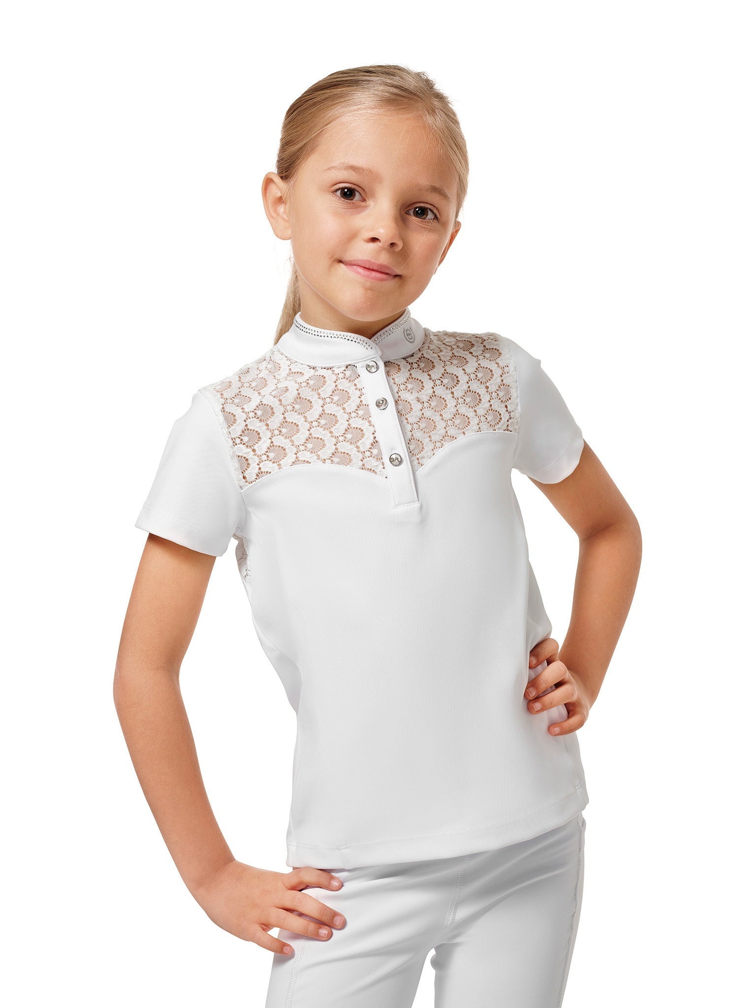 Camiseta técnica Equestrian Stockholm Crystal Champion Competition Top Young detalle 5