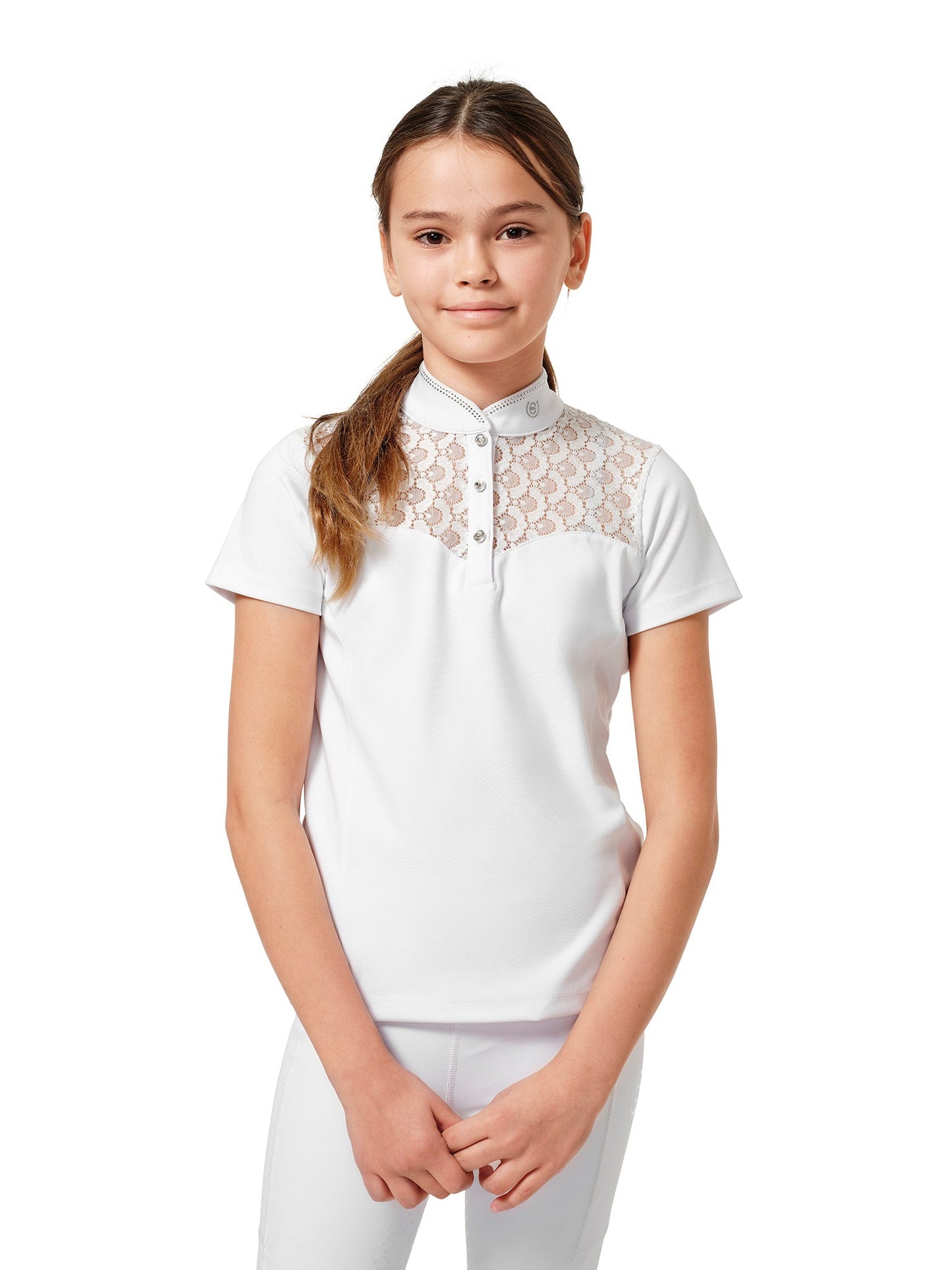 Camiseta técnica Equestrian Stockholm Crystal Champion Competition Top Young vista principal