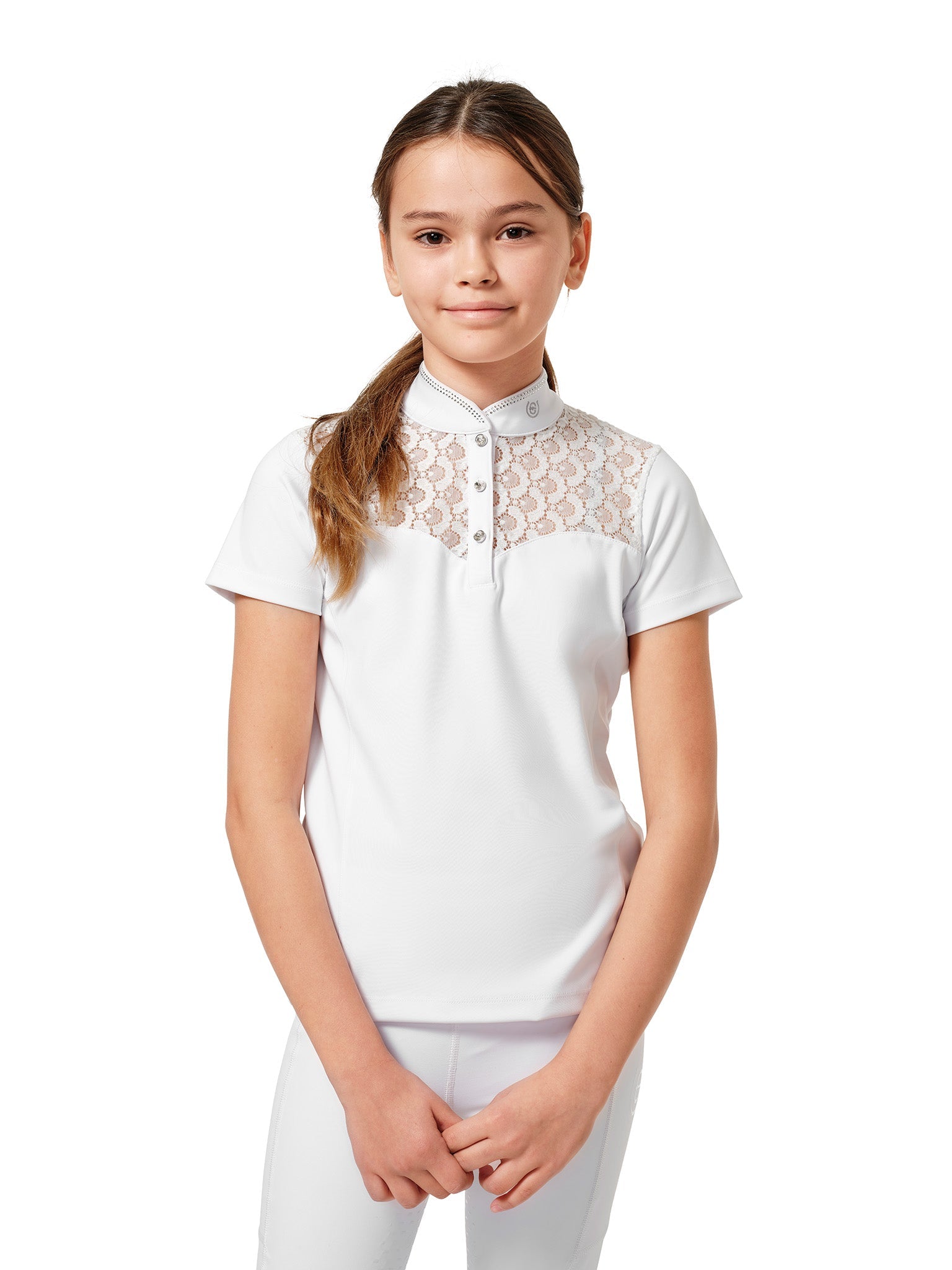 Camiseta técnica Equestrian Stockholm Crystal Champion Competition Top Young vista principal