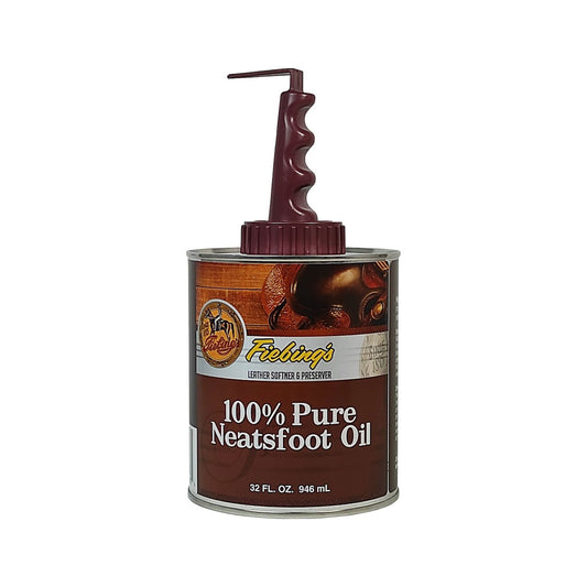 Aceite para cuero 100% puro neatsfoot oil 946 ml con aplicador Fiebing's