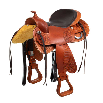 Sella fmw redonda cuero de vaca Freemax