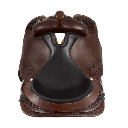 Sella fmw redonda cuero de vaca Freemax - Marrón oscuro