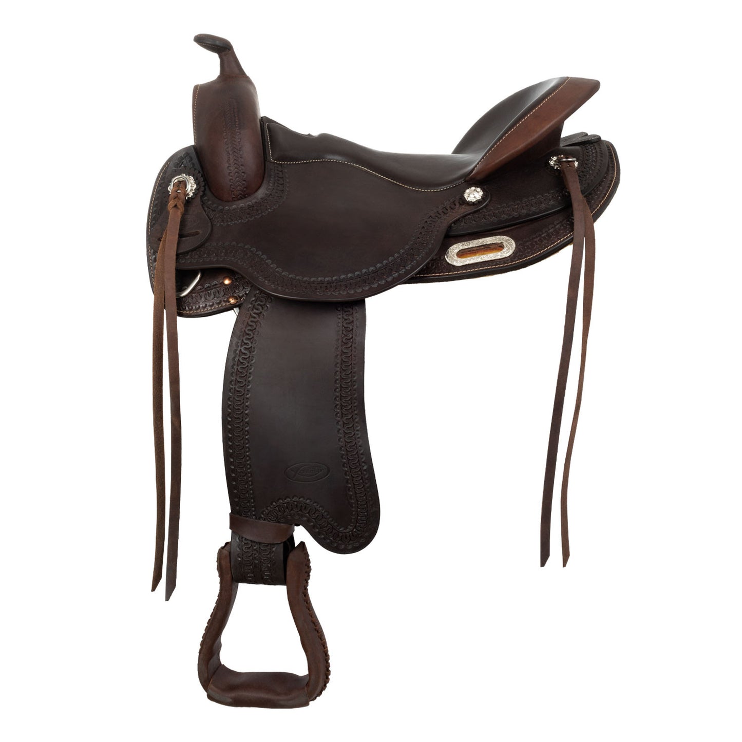 Silla Short Back de cuero de búfalo con acolchado Freemax