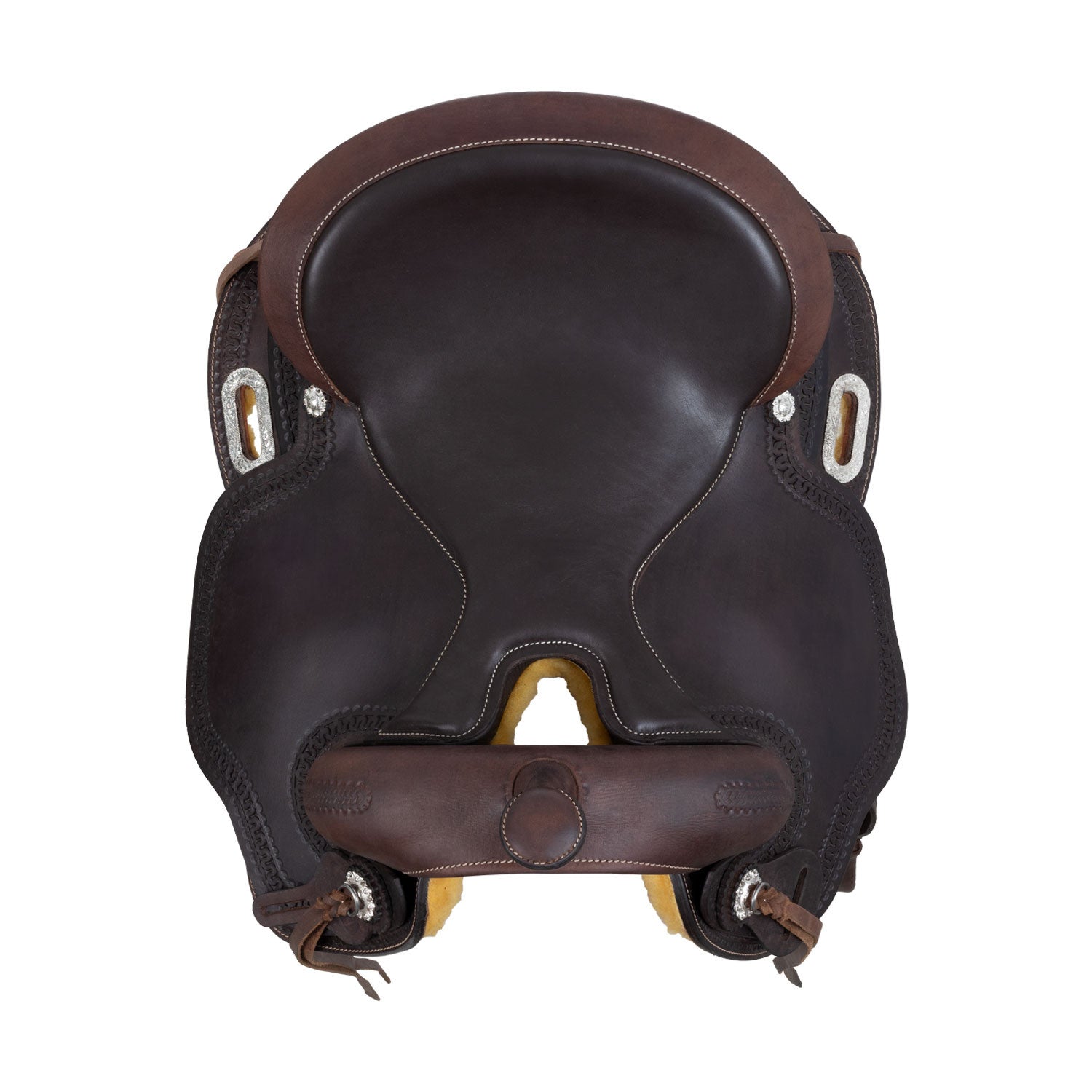 Silla Short Back de cuero de búfalo con acolchado Freemax
