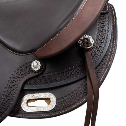 Silla Short Back de cuero de búfalo con acolchado Freemax