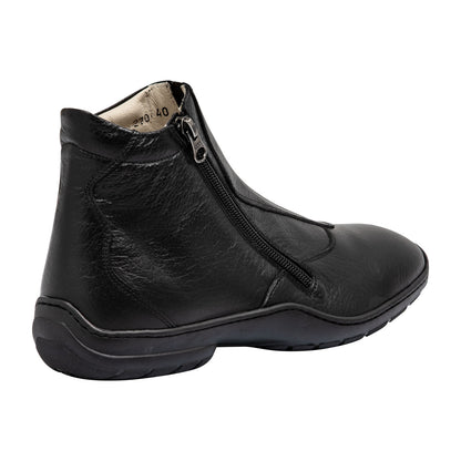Botines Canova con piel de búfalo Franceschini - Negro