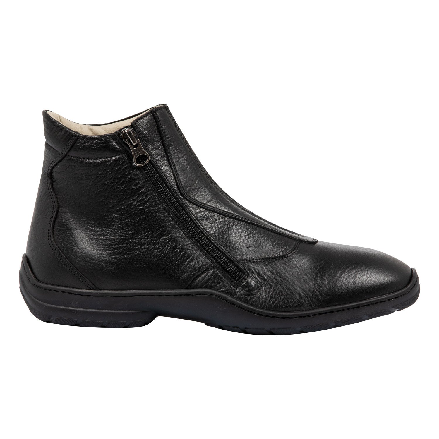 Botines Canova con piel de búfalo Franceschini - Negro