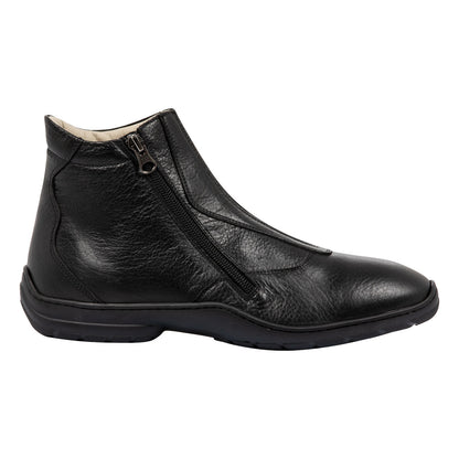 Botines Canova con piel de búfalo Franceschini - Negro