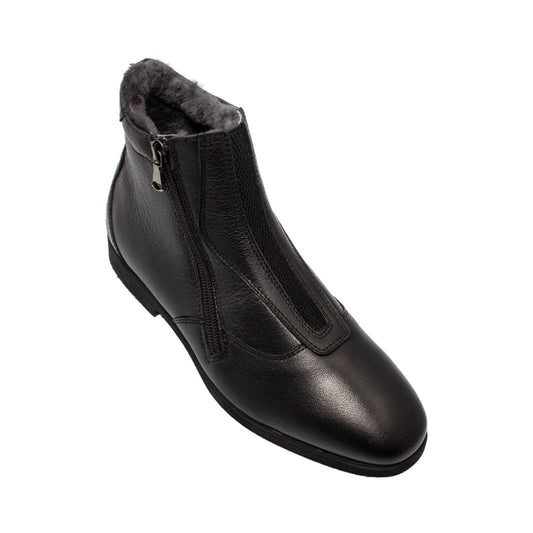 Botines canova con piel de oveja Franceschini - Negro