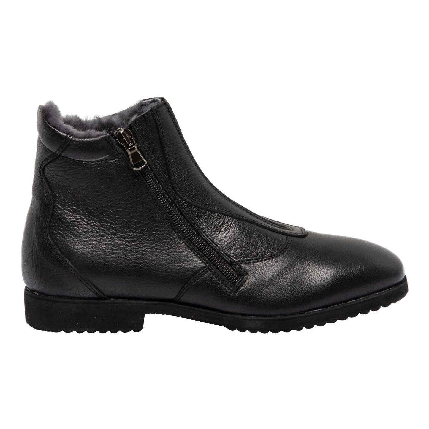 Botines canova con piel de oveja Franceschini - Negro