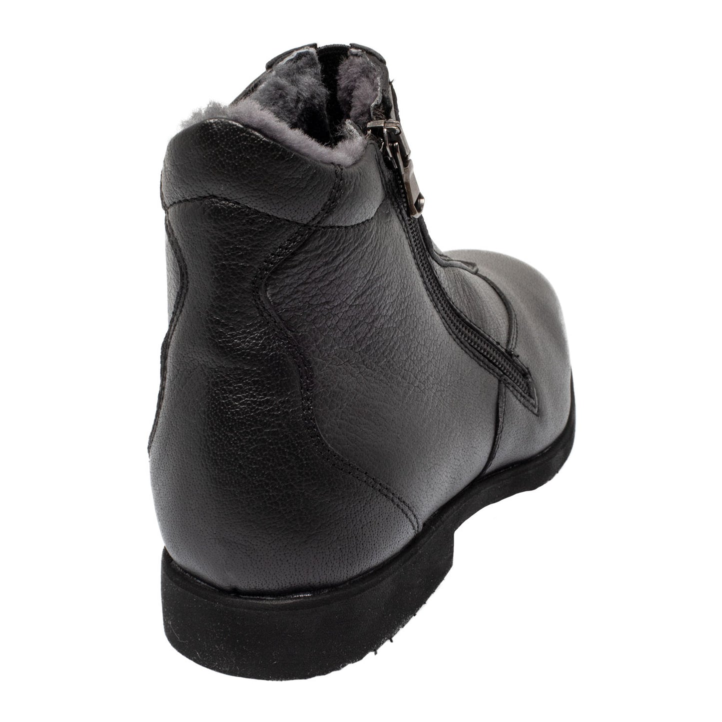 Botines canova con piel de oveja Franceschini - Negro
