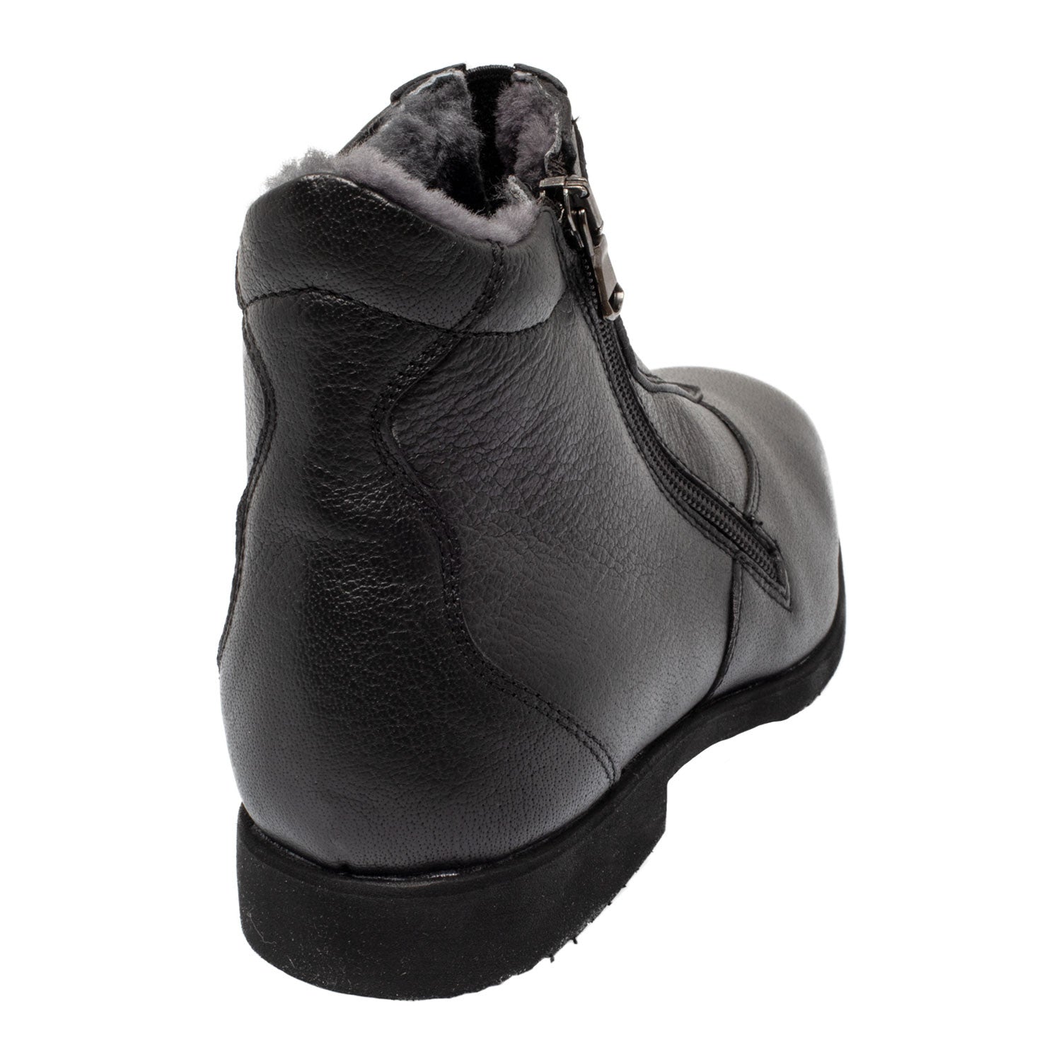 Botines canova con piel de oveja Franceschini - Negro