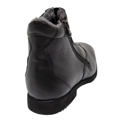 Botines canova con piel de oveja Franceschini - Negro