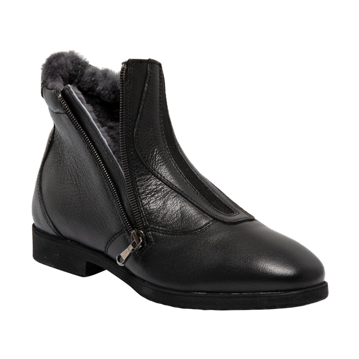 Botines canova con piel de oveja Franceschini - Negro