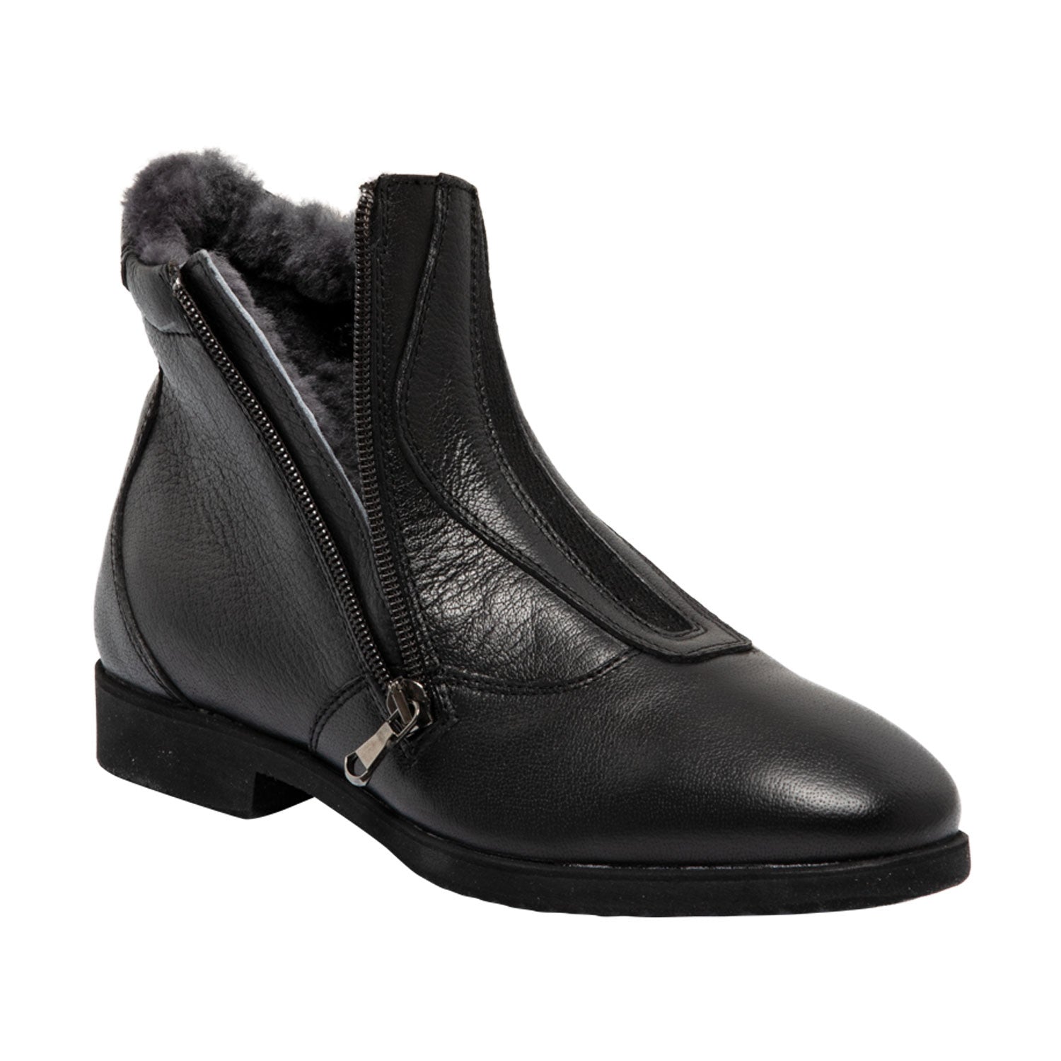 Botines canova con piel de oveja Franceschini - Negro