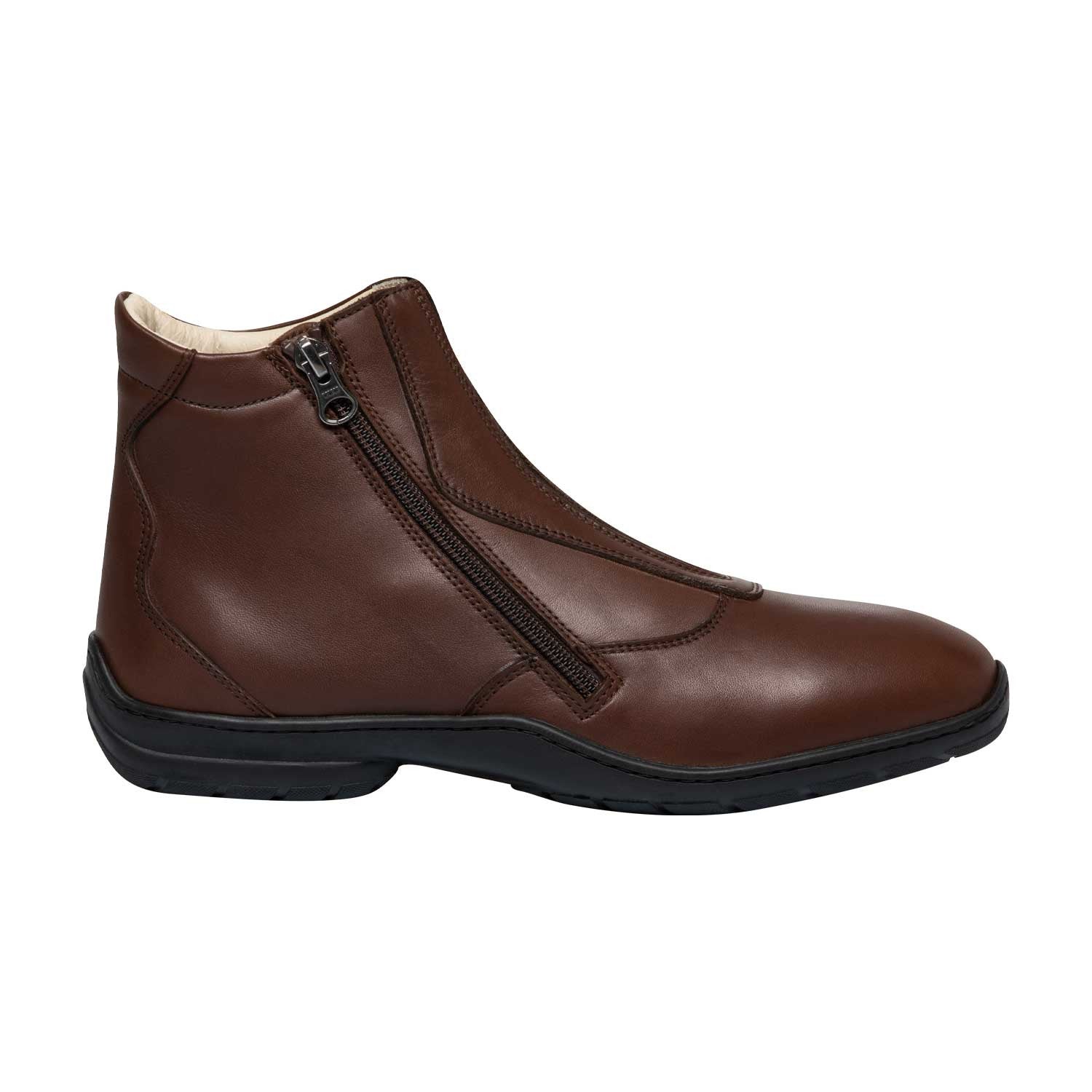 Botines Canova con piel de becerro Franceschini - Marrón