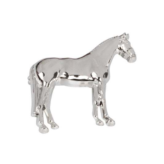 Broche modelo Caballo de pie Umbria Equitazione - Plateado