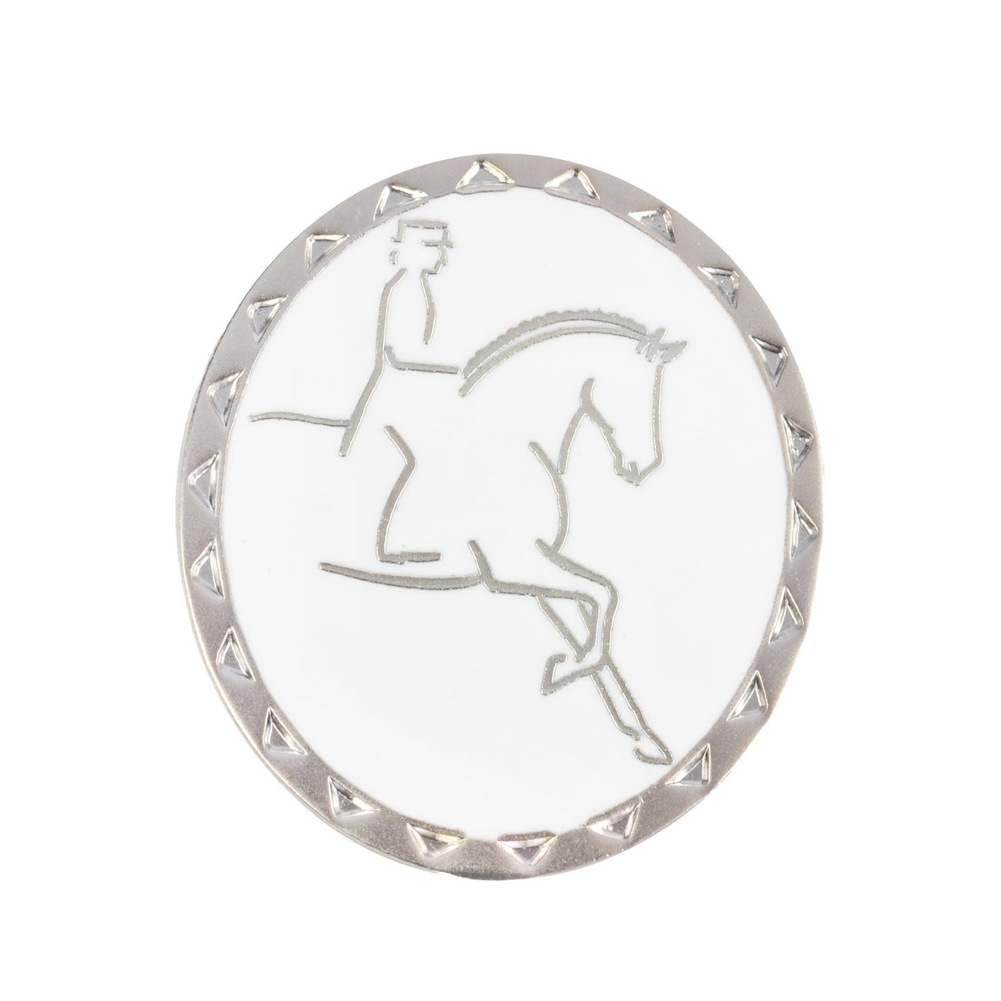 Broche modelo Dressage rider Umbria Equitazione - Plateado