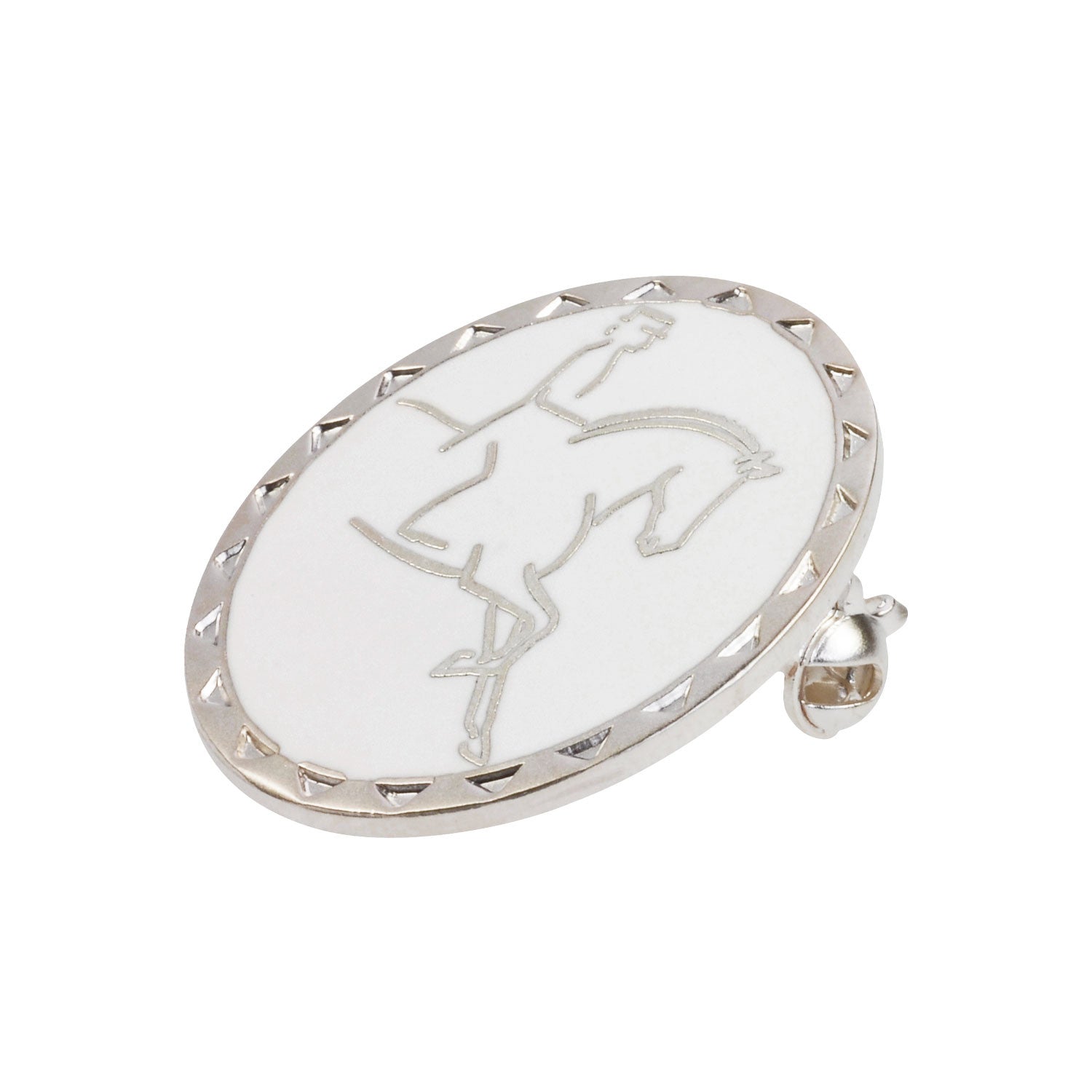Broche modelo Dressage rider Umbria Equitazione - Plateado