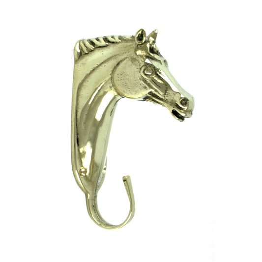 Colgador de bridas cabeza de caballo de latón Umbria Equitazione