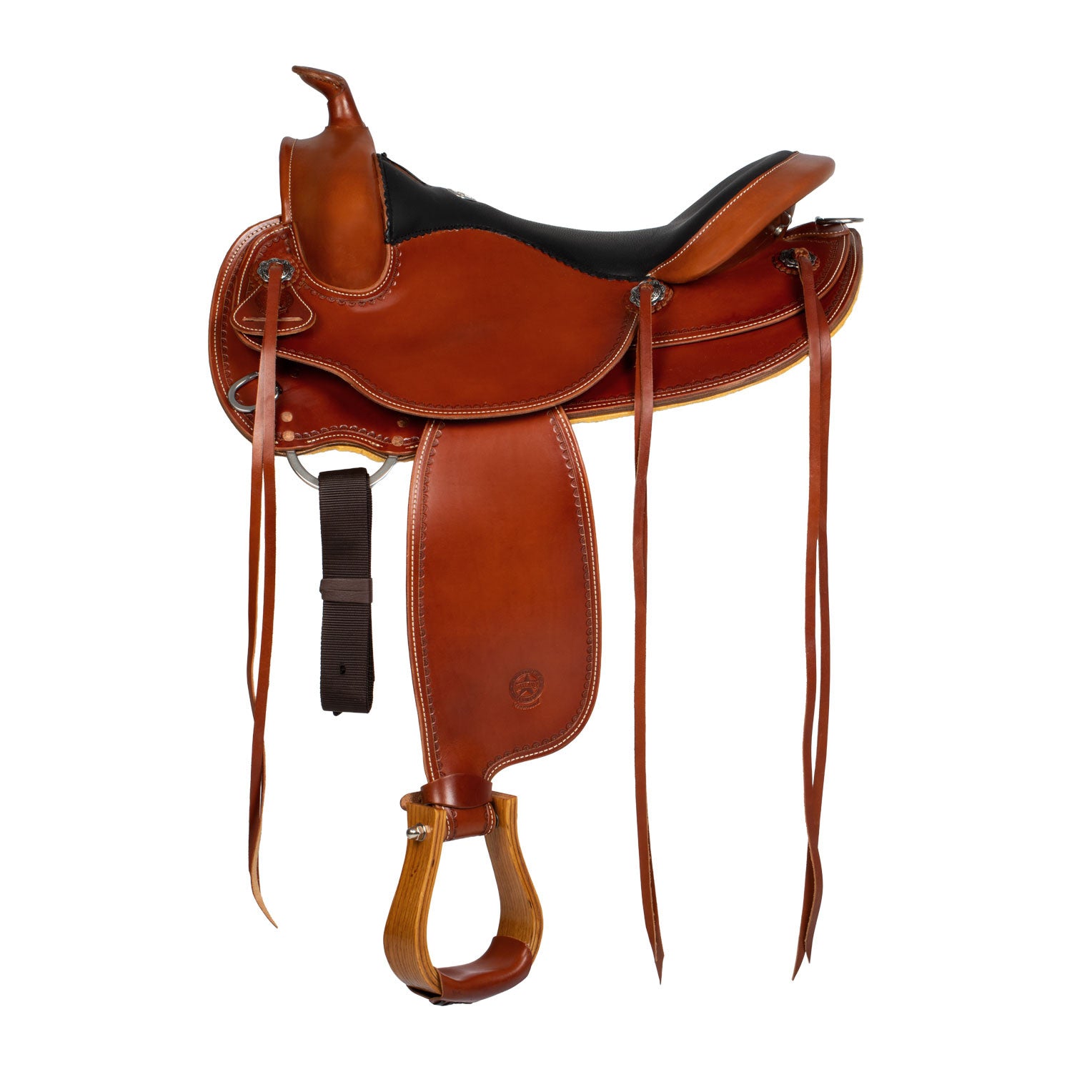 Silla Garland todo el borde #1 - Cognac / Black